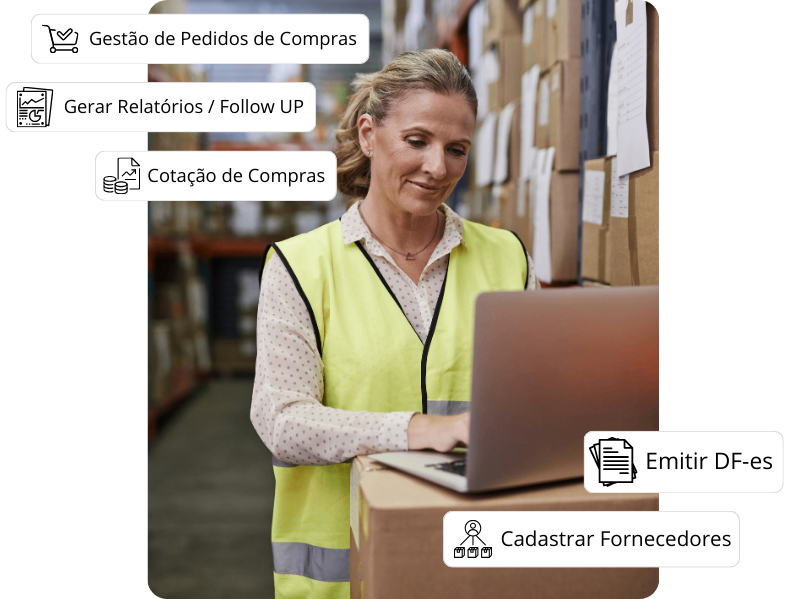 Tela do módulo Suprimentos